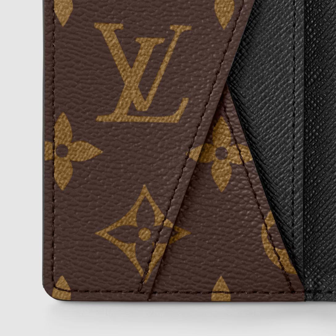 Ví Louis Vuitton Pocket Organizer Monogram Macassar Nam Nâu